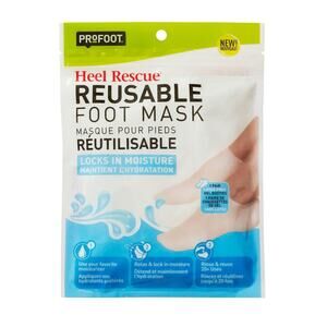 Profoot Heal+Rescue Reusable Foot Mask, 1 Pair Latex-Free Gel Booties